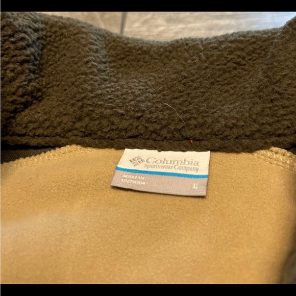 Columbia Sportswear Mens Sherpa Fuzzy Brown Pullover Jacket Coat Size Large - Picture 4 of 9